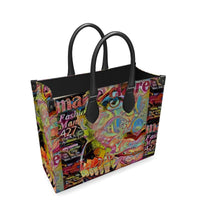 Lipstick Graffiti Leather Shopper