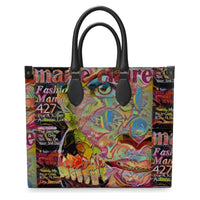 Lipstick Graffiti Leather Shopper