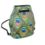 Exotic Peacock Pattern Bucket Backpack
