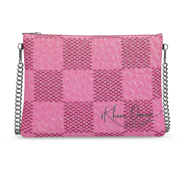Double zip leather crossbody bag Louis Vuitton Pink in Leather