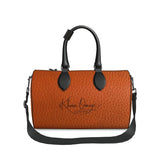 Camel Leather Pattern Duffle Bag