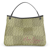 Checkered Apple Green Talbot Slouch Bag