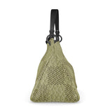 Checkered Apple Green Talbot Slouch Bag