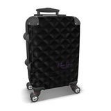 Black Diamond Pattern Suitcase