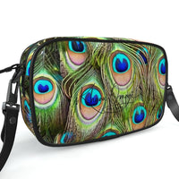 Exotic Peacock Pattern Leather Camera Bag