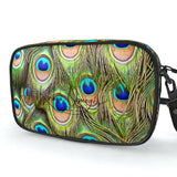 Exotic Peacock Pattern Leather Camera Bag