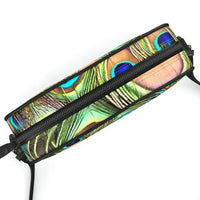 Exotic Peacock Pattern Leather Camera Bag